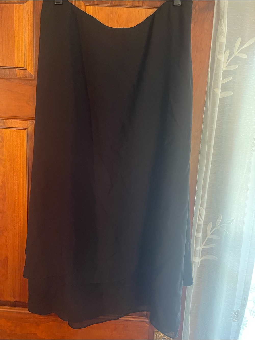Eileen Fisher Black A-Line Flow Skirt